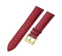 Watch Band 16mm 18mm 20mm 22mm 24mm Cingcio d'oro compatibile con Man Wor Watchband (LightBrown-S, 18mm)