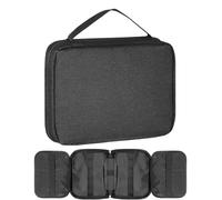 Watch Band Case, Travel Pouch for Watches Straps, Polyester Foldable Storage Holder, Portable Carrying Case for 20 Watch Bands, Ideal for Organizing and Protecting, 6.89x1.97x8.86 Inches