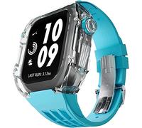 Watch Band Mod Kit , Case di orologi per PC trasparente+Banda di orologi in silicone e fibbia , per Ultra 49mm , Custodia e bande di orologi robusta , per orologio 8 7 45mm 44mm Sostituzione