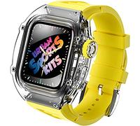 Watch Band Mod Kit , per banda 45mm 44mm , cinghia di orologio fluororubber , per IWatch Series 8 7 6 5 4 SE 44mm Kit di modifica Kit trasparente Custodia