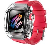Watch Band Mod Kit , per banda 45mm 44mm , cinghia di orologio fluororubber , per IWatch Series 8 7 6 5 4 SE 44mm Kit di modifica Kit trasparente Custodia