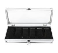 Watch Box 1Pc 6/12 Slot per griglia Orologio rettangolare in alluminio Display per gioielli Custodia per organizzatore Scatola Nuovo(6 slot)