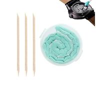 Watch Cleaning Clay, gomma Cleaning Putty for Watches, Grease Remover with 3 Willow Sticks, 0,28 pollici Professional Watch Maintenance and Care Kit for Effective
