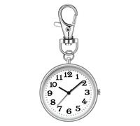 Watch Keychain, Round Clip on Pocket Watch Key Buckle, Exquisite Watch Bag Clip Charm for Families, Lovers, and Holidays, Stylish Keychain Watch with Versatile Use, Perfect for Everyday Carry and Spec