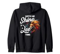 Watch Me Shine It's A Leo Thing Felpa con Cappuccio