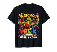 Watch out Pre-K Here I Come Dino Back to School Boys Maglietta