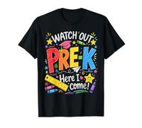 Watch out Pre-K Here I Come Preschool Back To School Maglietta