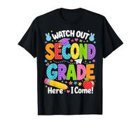 Watch out Second Grade Here I Come 2nd Grader Back To School Maglietta