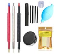 Watch Repair Kit, Wristwatch Care Set, Multifunctional Maintenance Tools, Scratchproof Portable Organizer, 7,87 x 5,12 x 5,51 pollici Packaging, for Travel, Home, Electronics Repairs