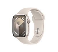 Watch Series 9 GPS, cassa in alluminio da 41 mm con fibbia in gomma, Beige - Nouvo