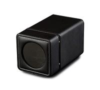 Watch Shaker Single Watch Silent Box Exquisite Fully Automatic Mechanical Watch Winder Pure Color PU Leather Household Shaker 105 160 103mm (Black)