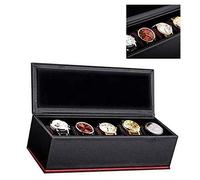Watch Shaker Watch Box Fiber Display Case for Women Watch Box 5 Slot Carbon for Men And Women Watches