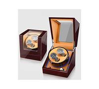 Watch Shaker Watch Winder per 2 orologi, vernice per pianoforte di lusso, antimagnetico, agitatore per orologio giapponese ultra silenzioso, scatola luminosa a LED per atmosfera
