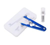 Watch Spring Bar Pliers with 6 Interchangeable Tip Pins, V - Shape Aluminum Alloy Strap Removal Tool, Precision Watch Wrist Band Adjustment Kit with Storage Box for Watchmakers and (Blu)