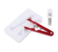 Watch Spring Bar Pliers with Tip Pins, Aluminum Alloy V Shape Watch Wrist Band Removal Tool, Professional Watch Repair Kit for Watchmaker, Includes 6PCS Pins and Storage Box (Rossa)