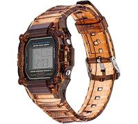 Watch Straps Watchband + Case adatto per Casio G-Shock DW-5600 GW-B5600 G-5600E G-5000 TPU Accessori per cinturini a banda di ricambio trasparente (per 5600 serie rosa)
