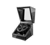 Watch Watch Winder Quiet Motor 5 Rotation Modes Blue LED Light High-Grade Microfiber Leather Watches Box (B)