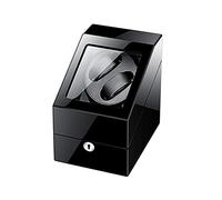 Watch Winder Box 2+3 Automatic Watch Winder with Key Quiet Motor Dual Power Supply 4 Rotation Mode (B)