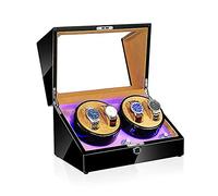Watch Winder Box LED Light 5 Rotation Mode Automatic Mechanical Watches Display Box - Available in 5 Styles (D)