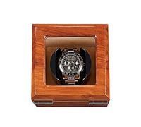 Watch Winder Case Wooden Shell with Quiet Motor Winding Watch Rotator Box High Gloss Finish 5 Rotation Modes for Most Wrist Watches (1+0)