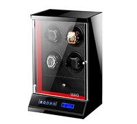 Watch Winder for 4 Watches + with Drawer4 Storage Position Touch LCD Digital Display Silent Operation Automatic Watch Shaker Box (T4003)