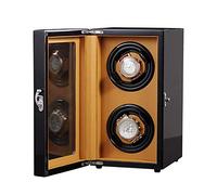 Watch Winder Piano Finish with Adjustable Watch Pillows Winding Spaces Watch Winders for Automatic Watches Built-in Wooden Piano Paint Automatic Watch Winder Storage Boxes