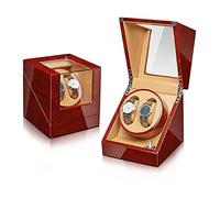 Watch Winder Scatola Orologio A Carica Automatica In Legno Per 2/4 Orologi Con Motore Mabuchi Silenzioso Aspetto Della Vernice Del Pianoforte 4 Modalità Di Rotazione (Size : 4+0)