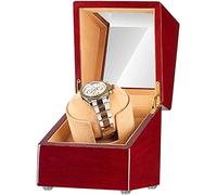 Watch Winders Box Automatic Single Watch Winder Box 5 Rotation Mode Soft Flexible Watch Pillow Dual Power Quiet Motor Accessories Display Box(A)