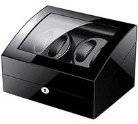 Watch Winders Box Automatic Watch Winder 4+6 Watch Winder Box Dual Power Piano Paint Exterior Quiet Motor Flexible Watch Pillow Accessories Display Box(Blanc-23.1 * 20.1 * 13.2Cm)