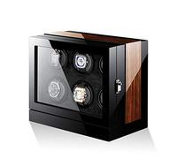 Watch Winders Smart Automatic Watch Winder Storage Boxes for 6 Watches Watch Box + LCD Touch Screen Display+ LED Ambient Light