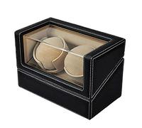 Watch Winders Watch Winders for Automatic Watches 2 Watch Winder 2 Watches Wooden Watches Cases Watches Boxes Winders Display Storage Black