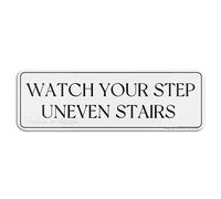 Watch Your Step - Scale irregolari, 25,4 x 7,6 cm, autoadesive, per ufficio/lavoro, facile da applicare