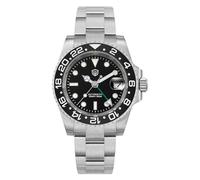 watchdives Orologi GMT per Gli Uomini WD16760, Subacqueo NH34 Orologio da Polso Automatico 40 Millimetri Lunetta in Ceramica vetro Zaffiro 300M Impermeabile