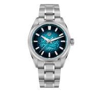 watchdives WD0003C Orologio al quarzo VH31 da uomo con lancetta dei secondi fluida e design originale, 36 mm, vetro zaffiro, orologio da polso dal design ricercato, resistente all’acqua 100 m