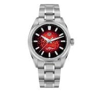 watchdives WD0003C Orologio al quarzo VH31 da uomo con lancetta dei secondi fluida e design originale, 36 mm, vetro zaffiro, orologio da polso dal design ricercato, resistente all’acqua 100 m