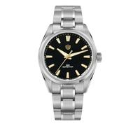 watchdives WD0003C Orologio al quarzo VH31 da uomo con lancetta dei secondi fluida e design originale, 36 mm, vetro zaffiro, orologio da polso dal design ricercato, resistente all’acqua 100 m