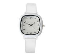 Watches for Women, Square Silicone Band Lady Wristwatch, Elegant Design with Second Hand and Easy-Read, Stylish Jewelry Accessory for School, Exams, Work, Daily Wear