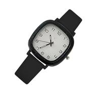 Watches Women, Square Silicone Band Wristwatch, 0,31 x 1,46 in Lady's Easy-Read Design with Second Hand, Stylish Jewelry Accessory for School, Exams, and Everyday Wear, bianco, Se référer au