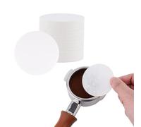 watchget Filtri di carta per caffè espresso da 53 mm, 100 pezzi di carta da caffè non sbiancata per macchina da caffè espresso, compatibile con filtri di carta di ricambio per cestello Portafilter da