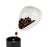 watchget Tazza dosatrice in ceramica per caffè e tè, contenitore dosatore monodose per chicchi di caffè e tè sfuso, bianco