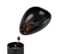 watchget Tazza dosatrice in ceramica per caffè e tè, contenitore dosatore monodose per chicchi di caffè e tè sfuso, nero