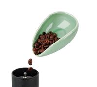 watchget Tazza dosatrice per chicchi di caffè, vassoio dosatore per caffè, recipiente dosatore in ceramica, contenitore per tè in foglie sfuse, vassoio dosatore monodose, ciano