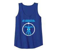 Watchmen Dr. Manhattan Anatomy Canotta, Donna, Blu Reale, L