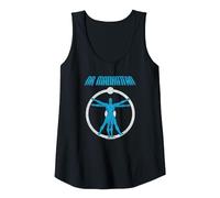 Watchmen Dr. Manhattan Anatomy Canotta, Donna, Nero, XL