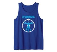 Watchmen Dr. Manhattan Anatomy Canotta, Uomo, Blu Reale, L