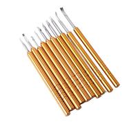 Watchmen Manuale del Polso, Impugnatura Opaca, Operazione Semplice, Set di Rimozione della Mano di Orologio con Design Anti-slip a 10 Pezzi per la Riparazione e la Manutenzione (GOLD)