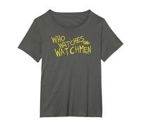 Watchmen Who Watches Maglietta, Donna Plus-Size, Asfalto, 1X