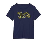 Watchmen Who Watches Maglietta, Donna Plus-Size, Navy, 1X