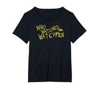 Watchmen Who Watches Maglietta, Donna Plus-Size, Nero, 3X