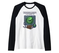 Watchstanders Brew Sailor Humor Addict Nautical Coffee Lover Maglia con Maniche Raglan